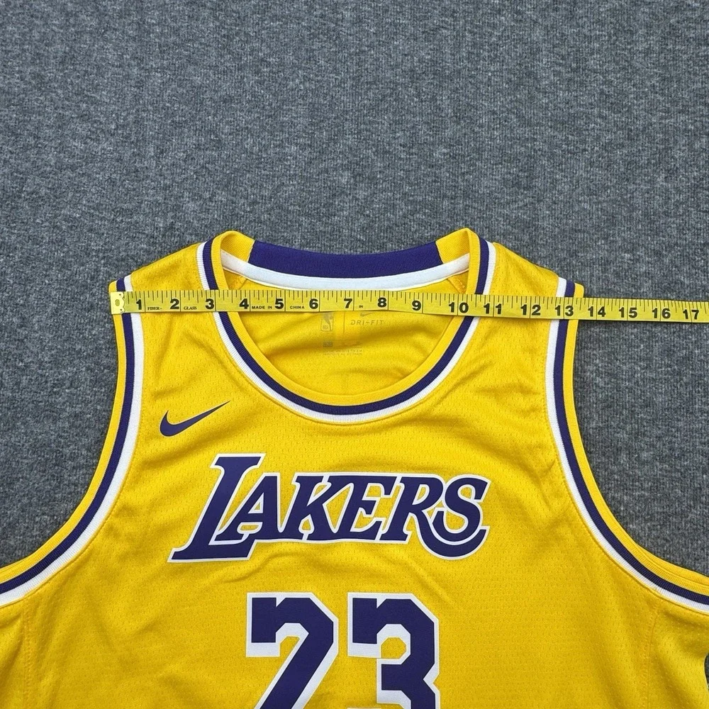 Nike‎ Lakers Jersey Lebron James #23 Youth Large L Los Angeles Swingman Dri-Fit